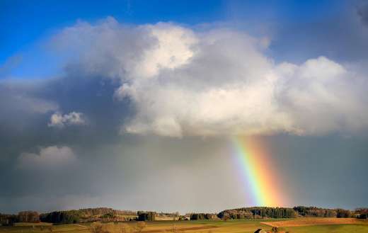 Rainbow nature cloudy