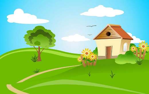 Countryside simple beautiful art