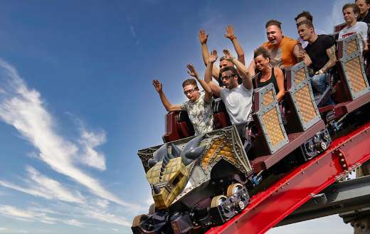 Excitement adrenaline roller coaster