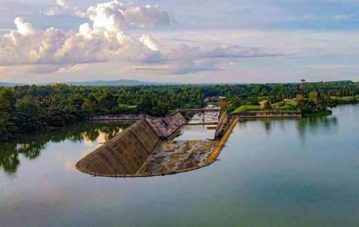 Pilar dam irrigation landscape