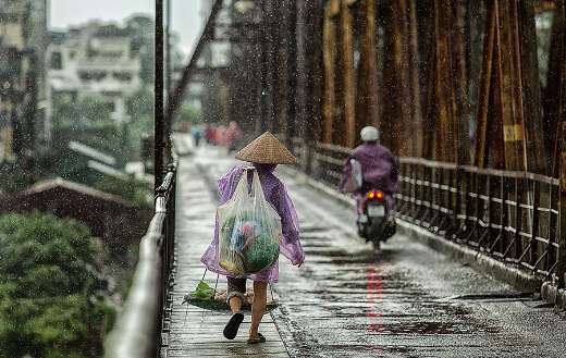 Rainy season street