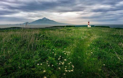 Rishiri fuji island nature landscape