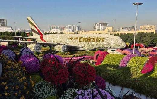 Dubai miracle garden located in district of Dubailand