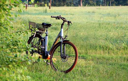 E bike in the nature