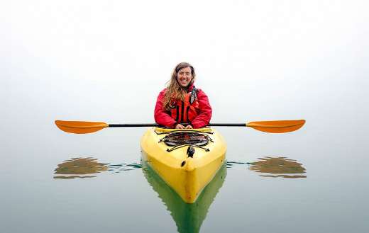 Nature kayaking kayak