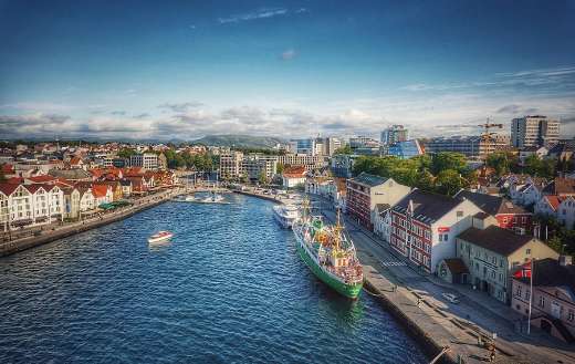 Norway city port