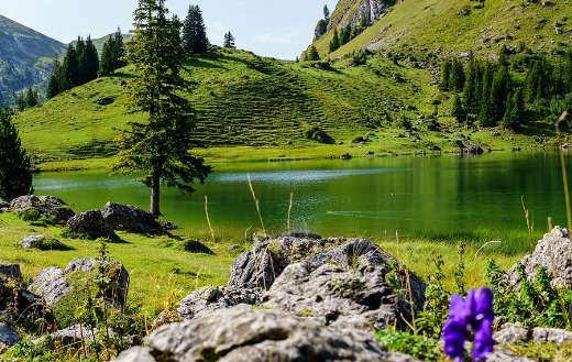 Seeberg lake mountain lake