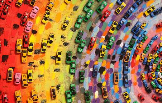 Picture colorful art painting