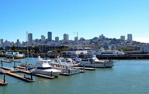 San Francisco USA ships port
