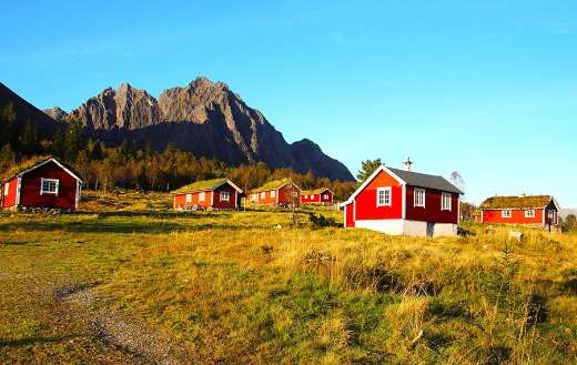 Scandinavia traditional Norway house color