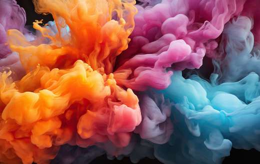 Smoke clouds abstract