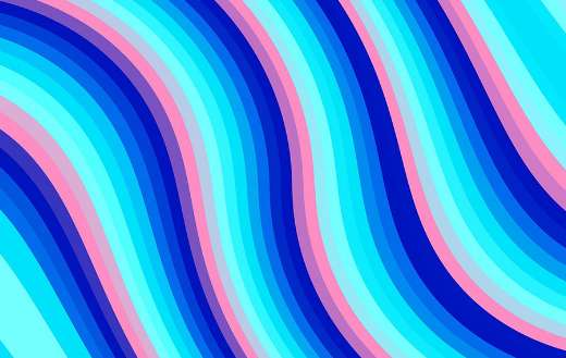 Waves flowing abstract color