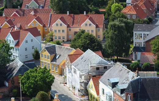 Somewhere Denmark town houses building