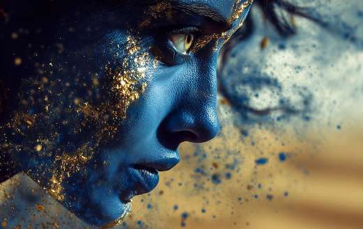 Gold woman genie magic