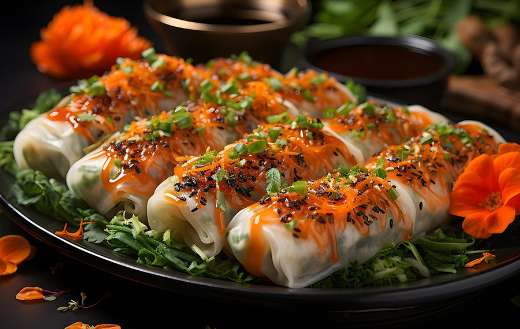 Vietnamese fresh spring rolls