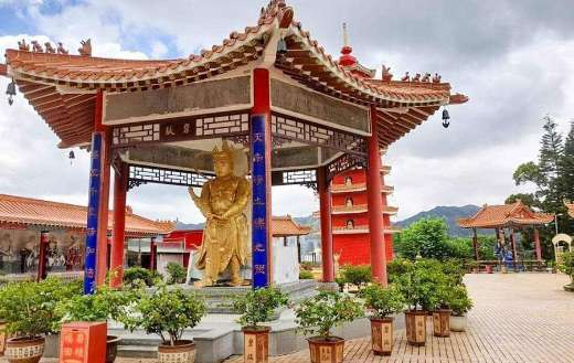 Buddha statue one of the thousand buddhas in Sha Tin