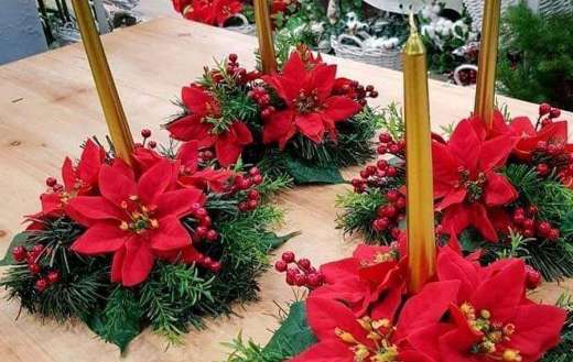 Christmas arrangements advent candles decoration