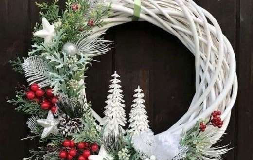 Christmas wreath traditional decoration