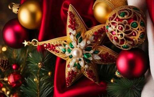 Close up of Christmas decoration