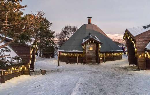 Tromso Norway winter cabin