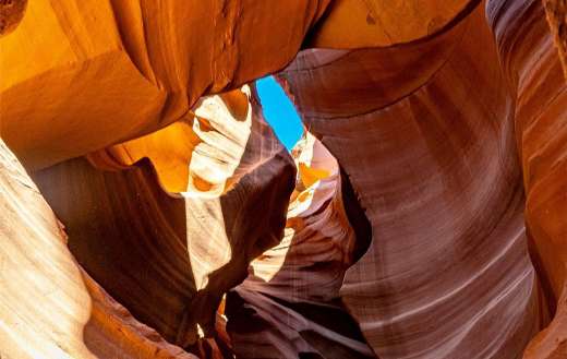 Antelope canyon as one of the most photographed
