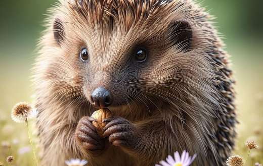 Hedgehog small spiny mammal