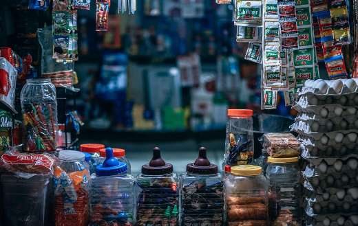 Little store full of stocks