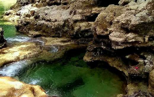Blue hole natural attraction