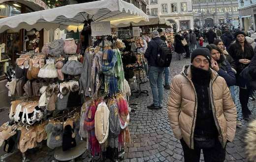 Busy street market
