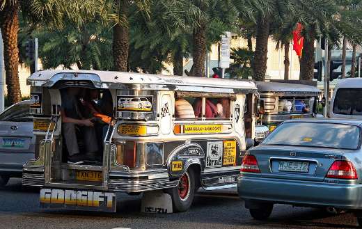In Manila Philippines jeepney
