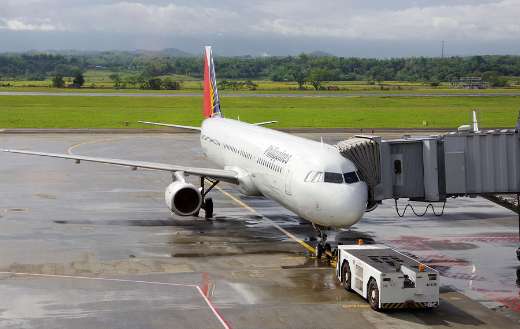 Philippines airlines plane at the gate