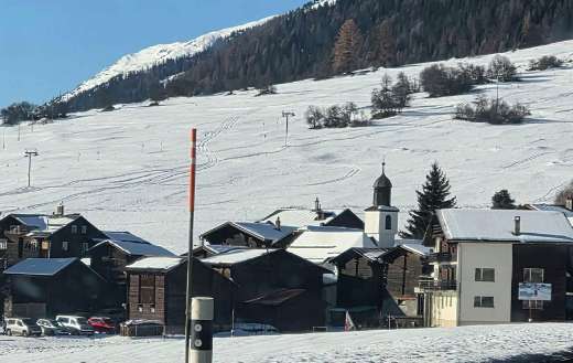 Winter landscape in the municipality Obergoms
